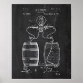 Bierpumpe Patent Poster (Vorne)