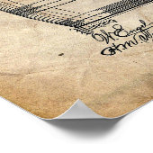 Bierpumpe Patent Poster (Ecke)