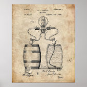 Bierpumpe Patent Poster (Vorne)