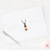 Biersaison Quadratischer Aufkleber (Umschlag)