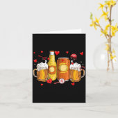 Biersammlung Valentinstag passender Trinker Karte (Gelbe Blume)