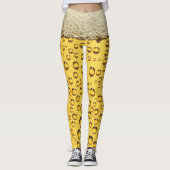 Bierschaum und Blasen Leggings (Vorderseite)