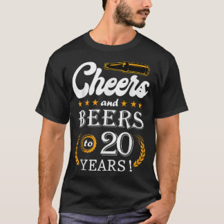 Biersorten bis 20 Jahre alt Cool 20. Geburtstag T-Shirt