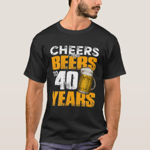 Biersorten bis 40 Jahre alt Geburtstagslustige T-Shirt