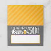 Biersorten bis 50 Jahre Platzkarte (Außenseite Aufgefaltet)