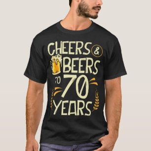 Biersorten bis 70 Jahre alt, 70. Geburtstag Dri T-Shirt
