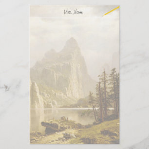Bierstadt Albert Merced Fluss Yosemite Valley Briefpapier