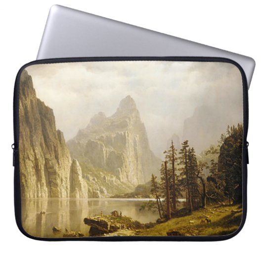Bierstadt Albert Merced Fluss Yosemite Valley Laptopschutzhülle (Vorderseite)