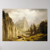 Bierstadt Albert Merced Fluss Yosemite Valley Poster (Vorne)