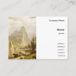 Bierstadt Albert Merced Fluss Yosemite Valley Visitenkarte