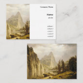 Bierstadt Albert Merced Fluss Yosemite Valley Visitenkarte (Vorne/Hinten)