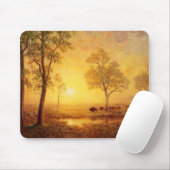 Bierstadt Albert Sunset am Berg Mousepad (Mit Mouse)