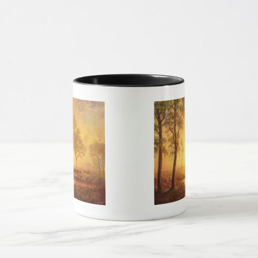 Bierstadt Albert Sunset am Berg Tasse (Zentrum)