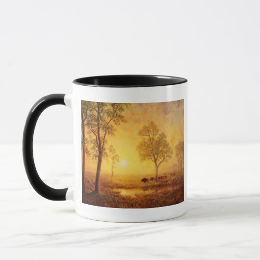 Bierstadt Albert Sunset am Berg Tasse (Links)