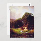 Bierstadt Albert The Old Mill Postkarte (Vorne/Hinten)