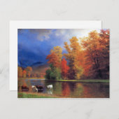 Bierstadt auf der Saco-Malerei Postkarte (Vorne/Hinten)