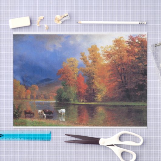 Bierstadt auf der Saco-Malerei Seidenpapier (Handwerk)