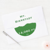 Bierstadt-Aufkleber Runder Aufkleber (Umschlag)