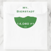Bierstadt-Aufkleber Runder Aufkleber (Tasche)