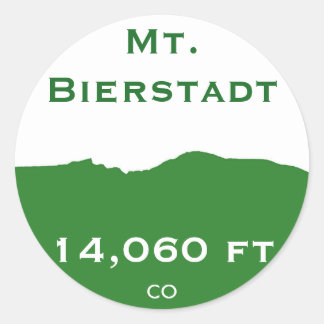 Bierstadt-Aufkleber Runder Aufkleber