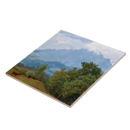 Bierstadt - Berg Pilatus Fliese (Seite)