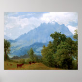 Bierstadt - Berg Pilatus Poster (Vorne)