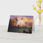 Bierstadt - Bergsee, Kunstgewerbe, Karte (Gelbe Blume)