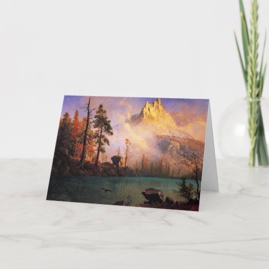 Bierstadt - Bergsee, Kunstgewerbe, Karte (Vorderseite)