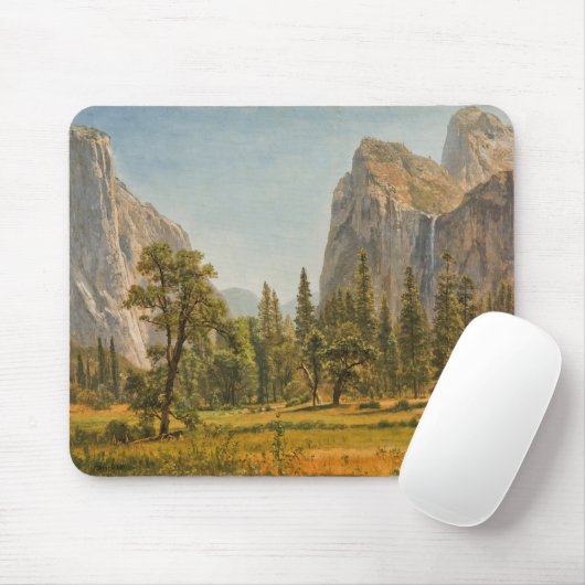 Bierstadt Brautschleier-Fälle, Yosemite-Tal Mousepad (Mit Mouse)