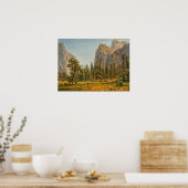 Bierstadt - Bridal Veil Falls Yosemite Valley Poster (Küche)