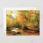 Bierstadt - Brook in Woods Postkarte (Vorne/Hinten)
