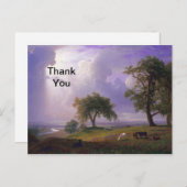 Bierstadt California Frühlingsgemälde Vielen Dank Postkarte (Vorne/Hinten)