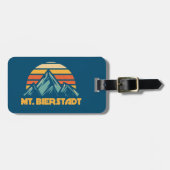 Bierstadt Colorado Retro Turquoise Gepäckanhänger (Vorderseite horizontal)