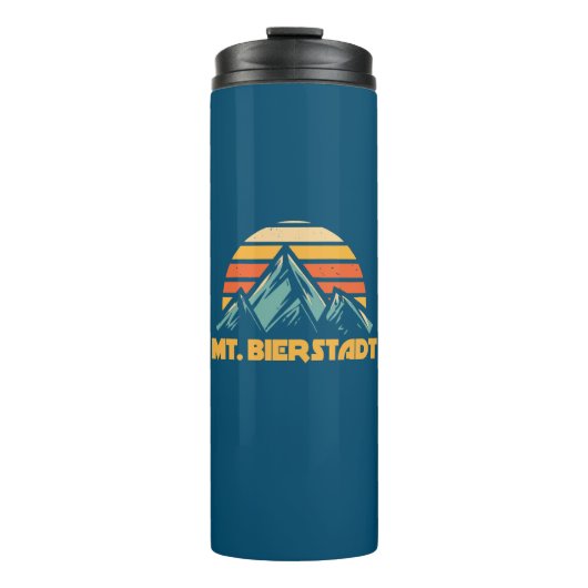 Bierstadt Colorado Retro Turquoise Thermosbecher (Vorderseite)