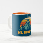 Bierstadt Colorado Retro Turquoise Zweifarbige Tasse (Vorderseite Links)
