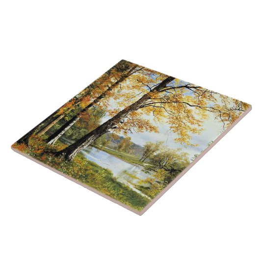 Bierstadt - Ein ruhiger See, Fliese (Seite)