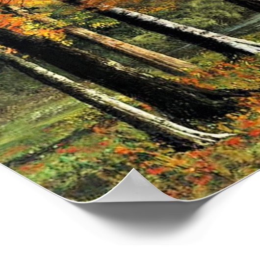 Bierstadt - Ein ruhiger See, Poster (Ecke)