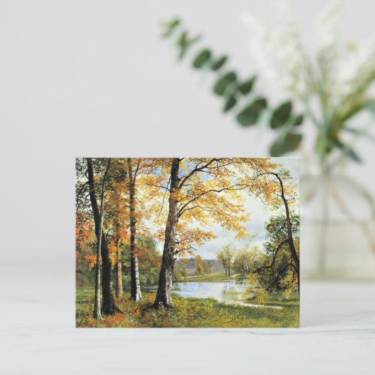 Bierstadt - Ein ruhiger See Postkarte (Stehend Vorderseite)