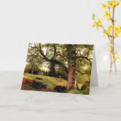 Bierstadt - Ein Weg durch die Bäume Karte (Gelbe Blume)