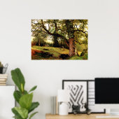 Bierstadt - Ein Weg durch die Bäume Poster (Heimbüro)