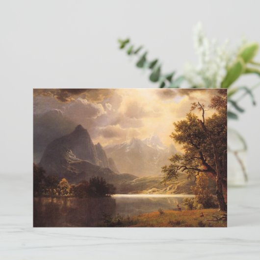 Bierstadt Estes Park Colorado Einladung (Stehend Vorderseite)