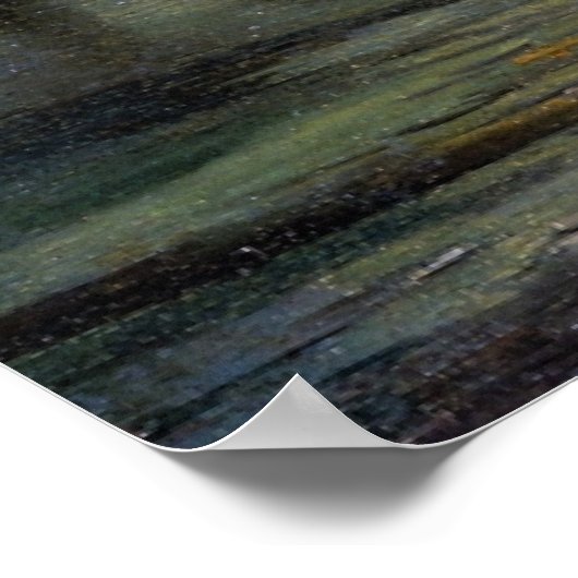 Bierstadt - Fang- und Jagdlager, Alaska Poster (Ecke)