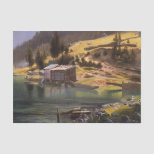 Bierstadt - Fischerei- und Jagdlager, Seidenpapier