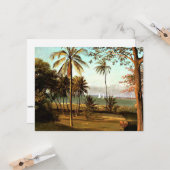 Bierstadt - Florida Szene, Kunstmalerei, Karte (Vorderseite/Rückseite Beispiel)