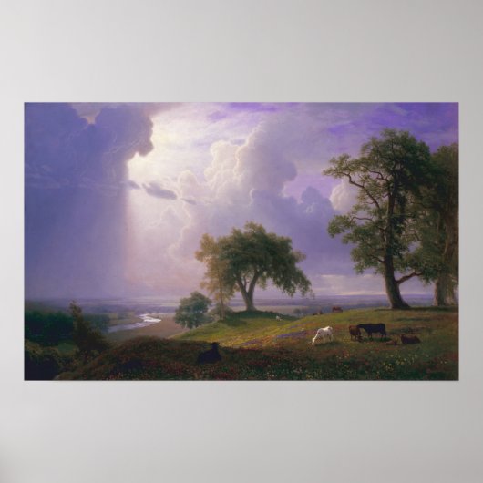 Bierstadt - Frühjahr in Kalifornien Poster (Vorne)