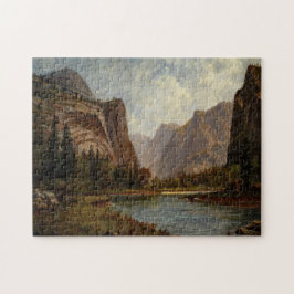 Bierstadt Gates of Yosemite Painting Puzzle