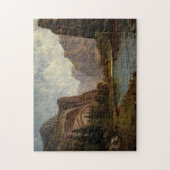 Bierstadt Gates of Yosemite Painting Puzzle (Vertikal)