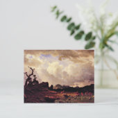 Bierstadt - Gewitter im Rocky Mountains Postkarte (Stehend Vorderseite)