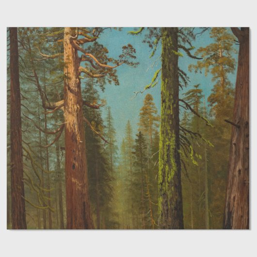 Bierstadt Giant Sequoia Forest Painting Geschenkpapier (Flach)