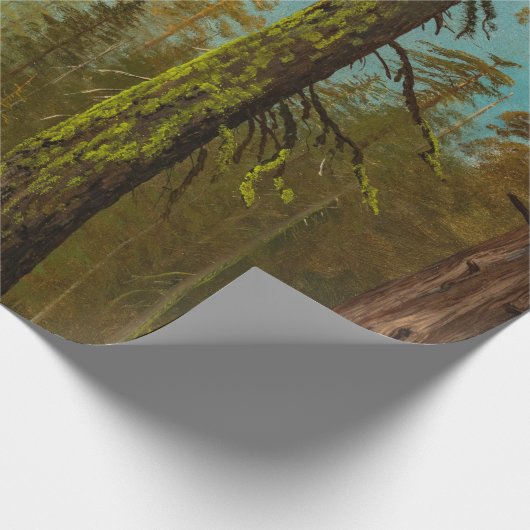 Bierstadt Giant Sequoia Forest Painting Geschenkpapier (Ecke)
